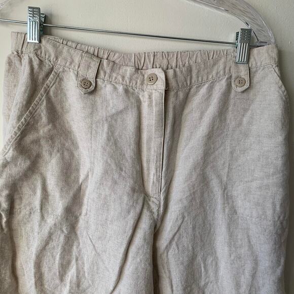 Liz claiborne off white cream loose fitting lightweight pants - Picture 3 of 7
